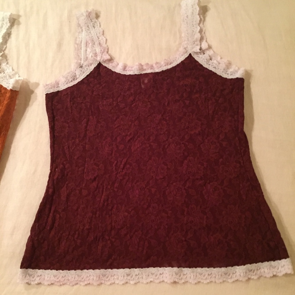 Lace Cami’s both together